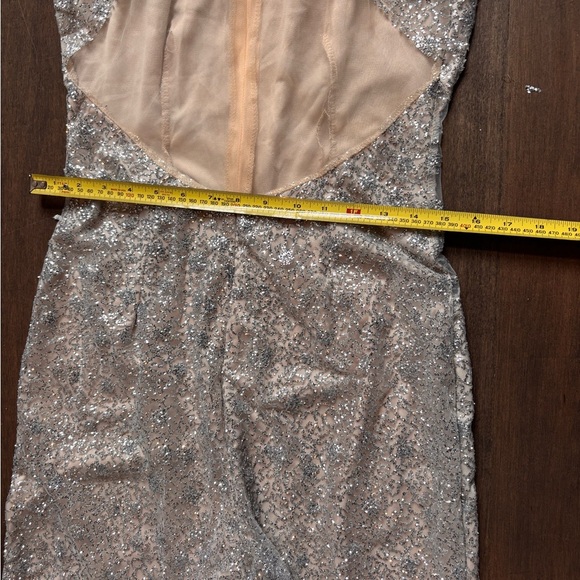 Silver Sleeveless Jumpsuit - Picture 6 of 9